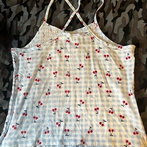 Cherry cropped top Size XL
